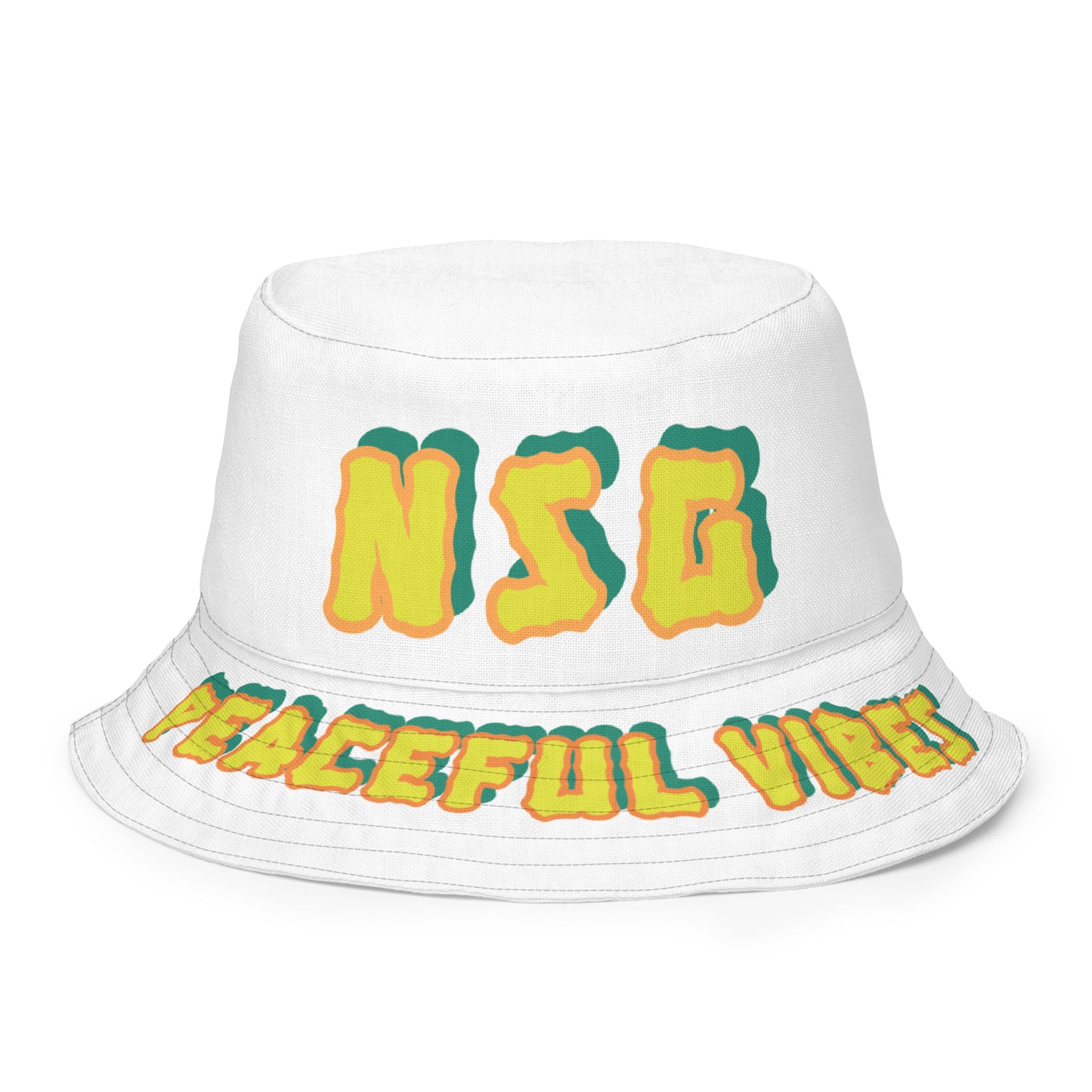 Peaceful vibes Reversible bucket hat