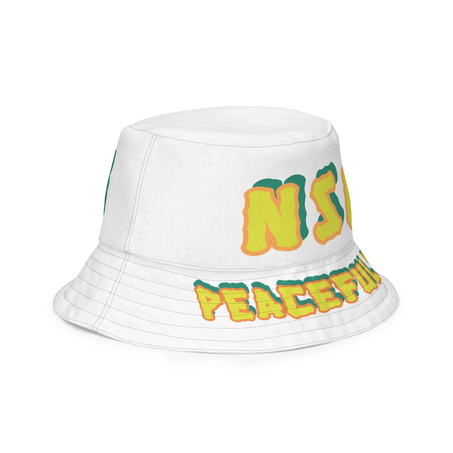 Peaceful vibes Reversible bucket hat