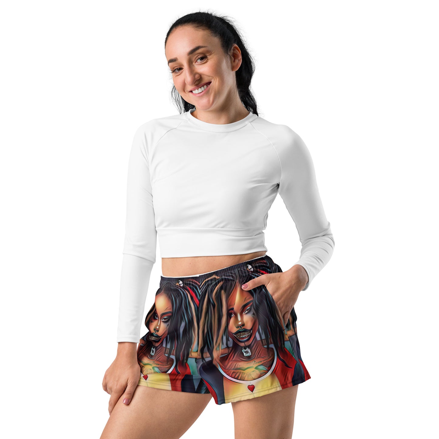 NSG dreaded lady joker Athletic Shorts