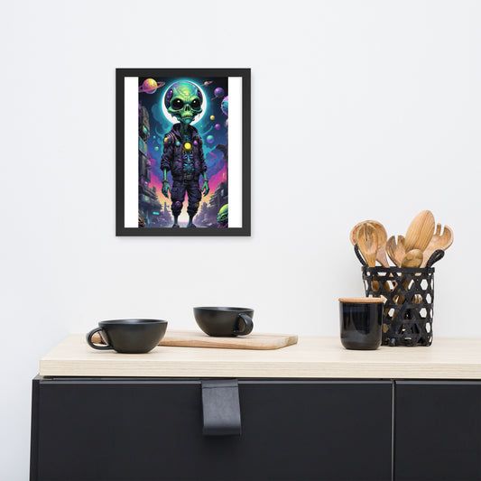 Framed alien poster