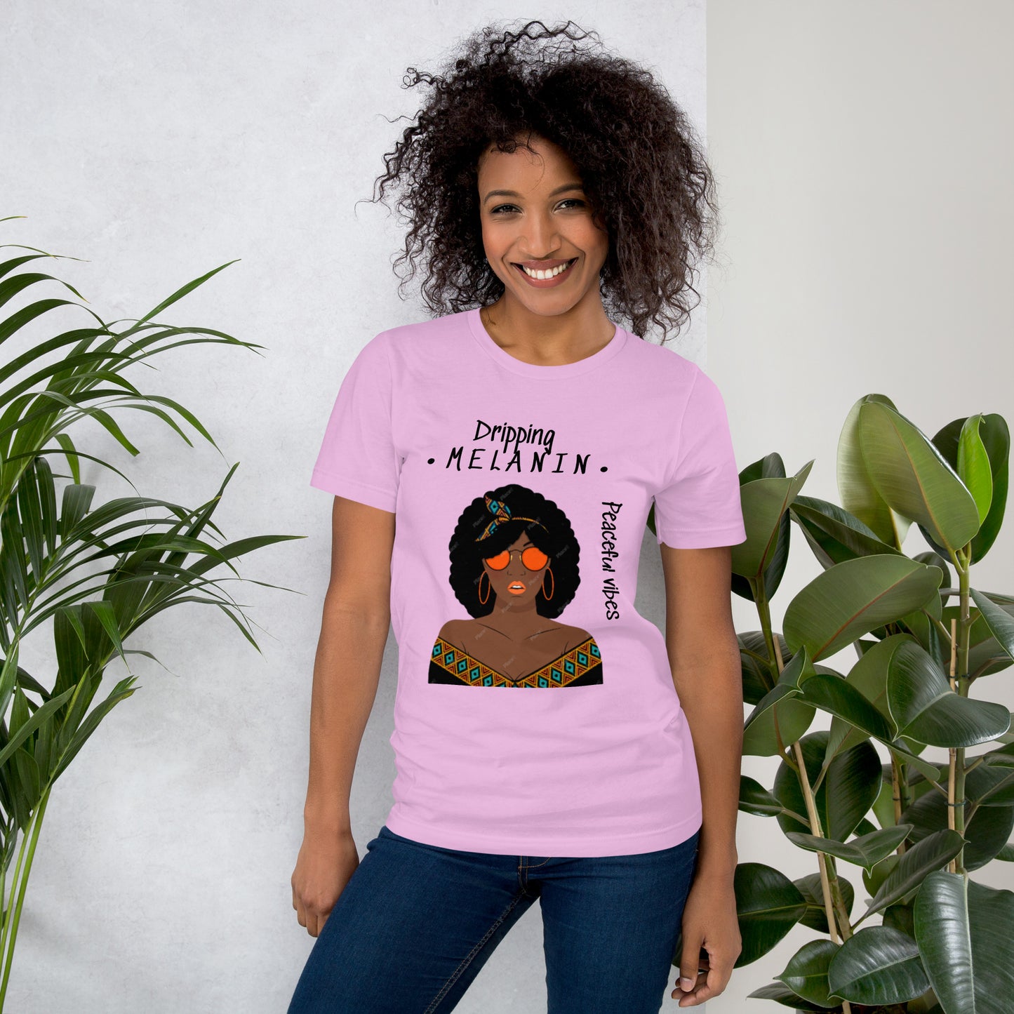 Dripping melanin  Unisex t-shirt