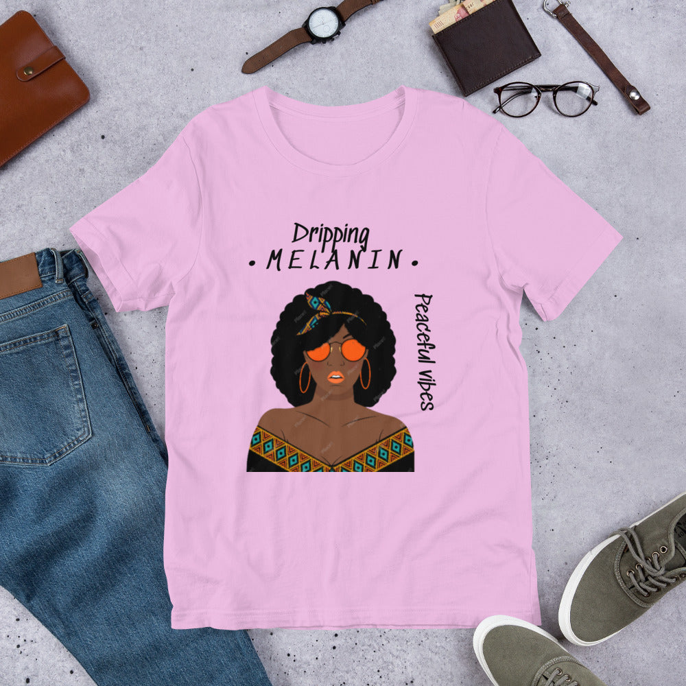 Dripping melanin  Unisex t-shirt