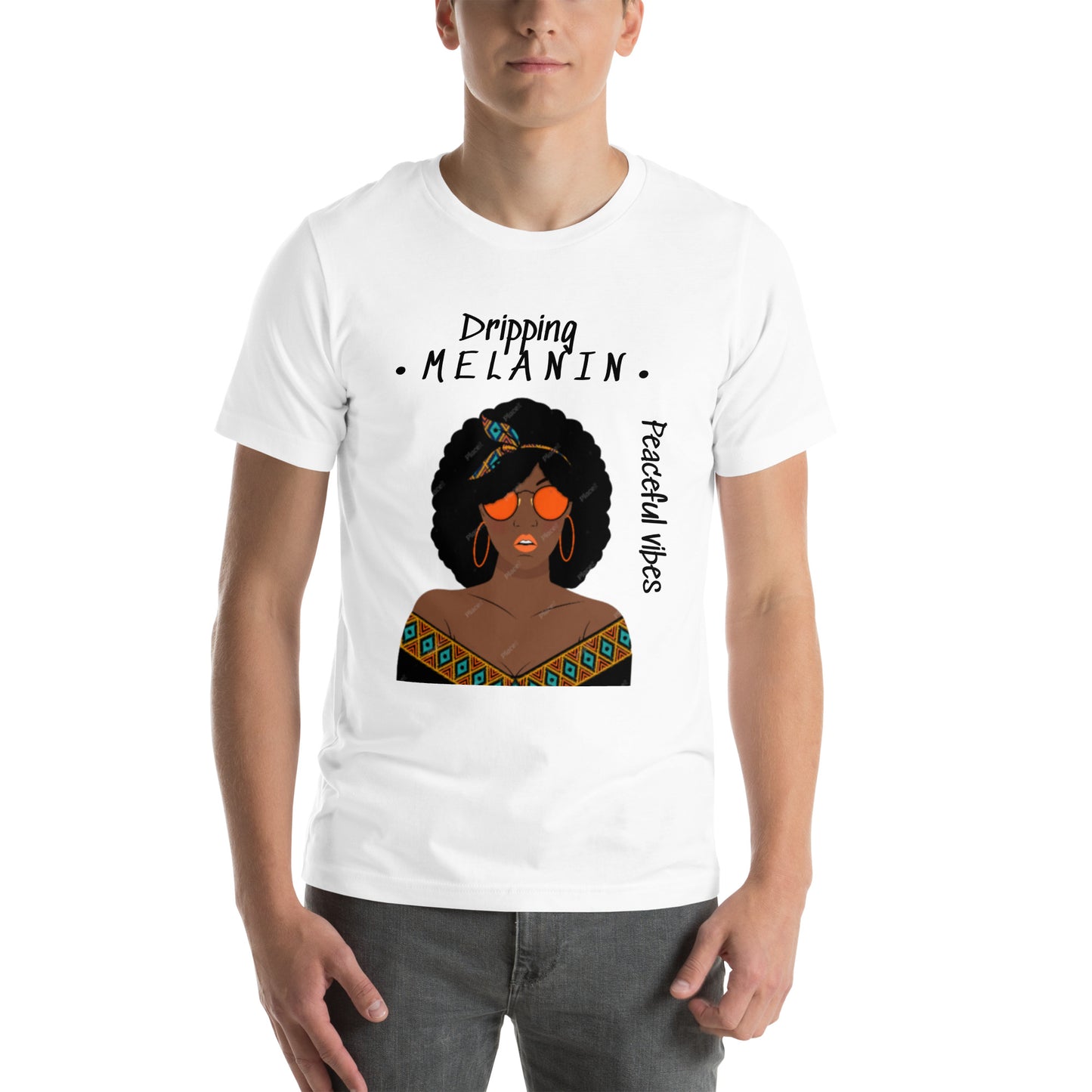 Dripping melanin  Unisex t-shirt