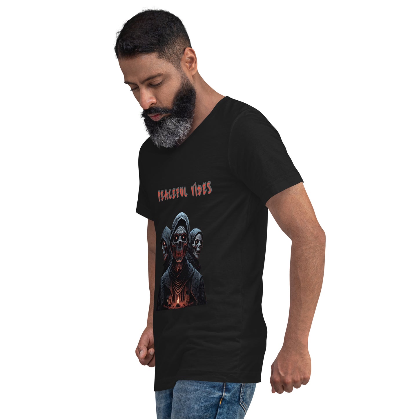 Twisted skulls V-Neck T-Shirt