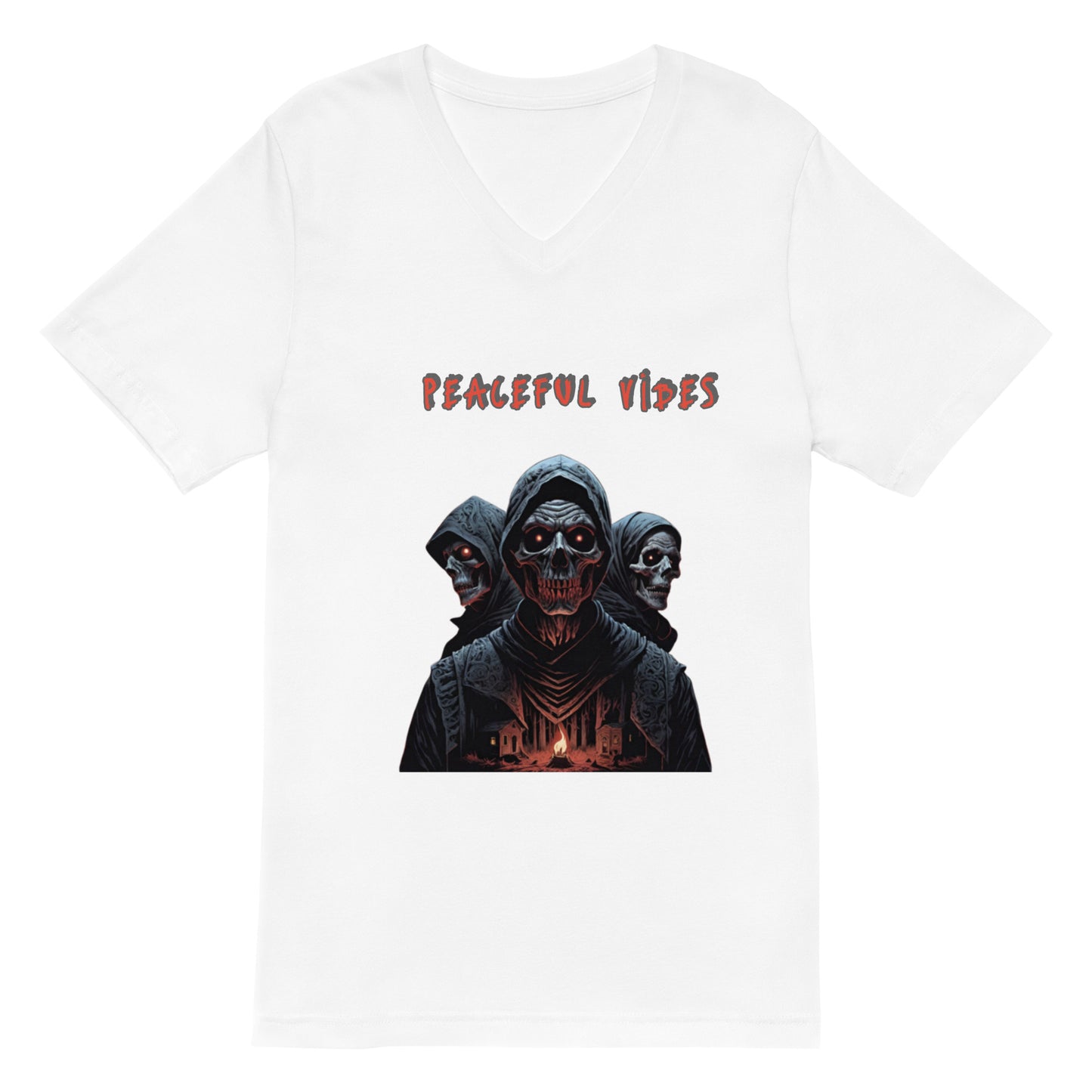 Twisted skulls V-Neck T-Shirt