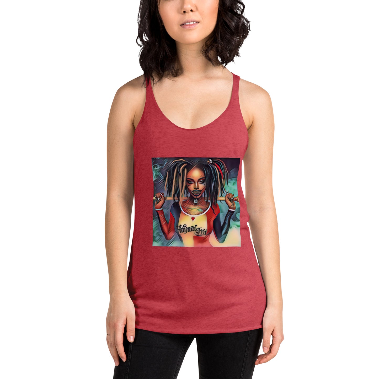 NSG dreaded lady joker Women's Racerback Tank